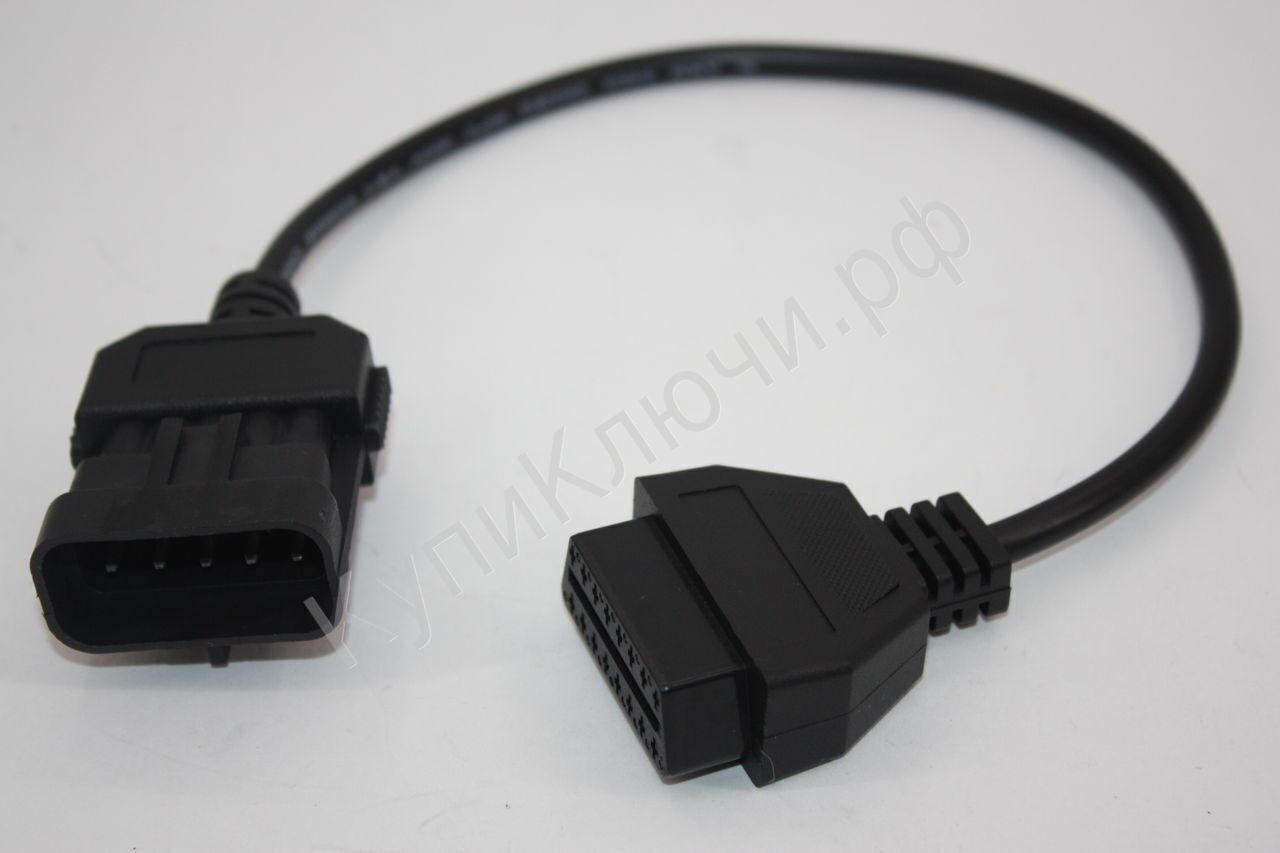 переходник obd2 на opel 10 pin